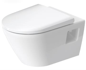 Duravit D-Neo hængeskål 370x400x540mm t/indb.cist, åben skylle-rand, hvid højglans